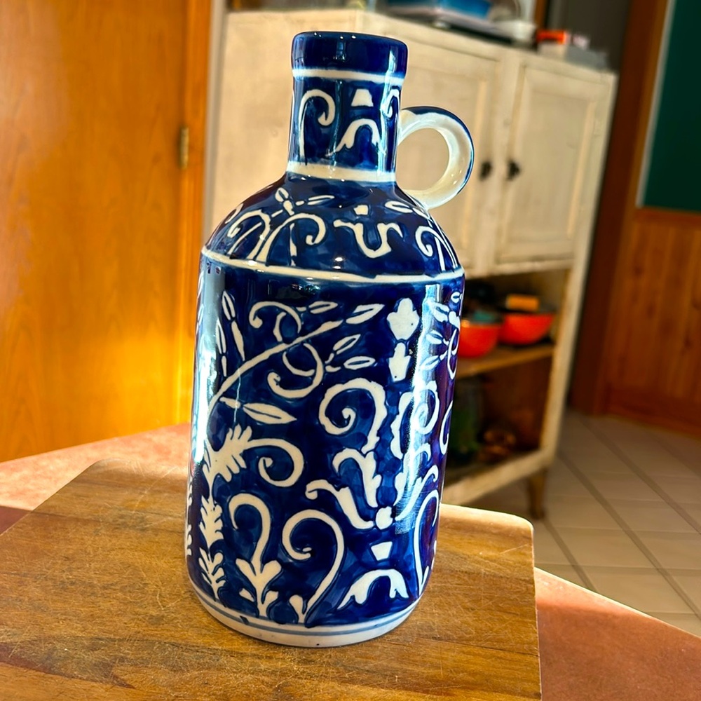 Cobalt Bottle Vase
